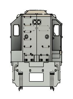 N Scale EMD SD45 High-Hood Non-Dyno Locomotive Shell