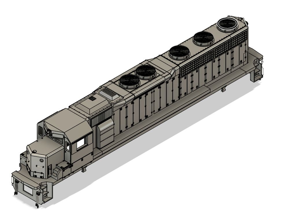 N Scale EMD SD45-2 Locomotive Shell
