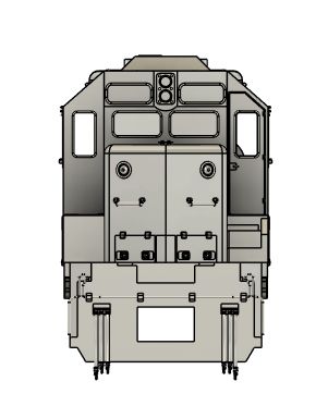 N Scale CSX GP35 Slug Locomotive Shell