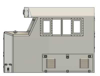 Locomotive Train Parts - NS SD60e Cab