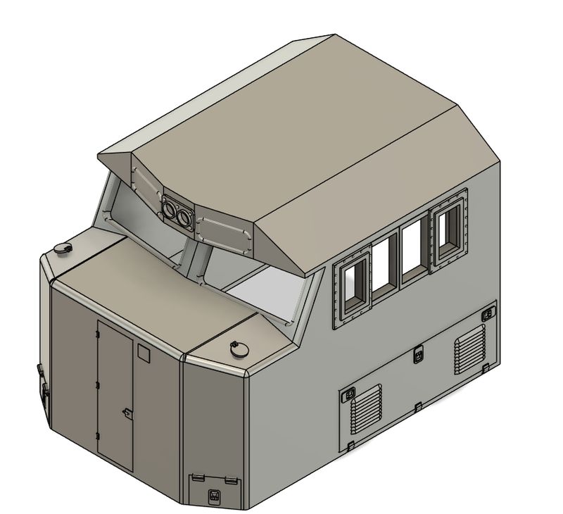 Locomotive Train Parts - NS SD60e Cab