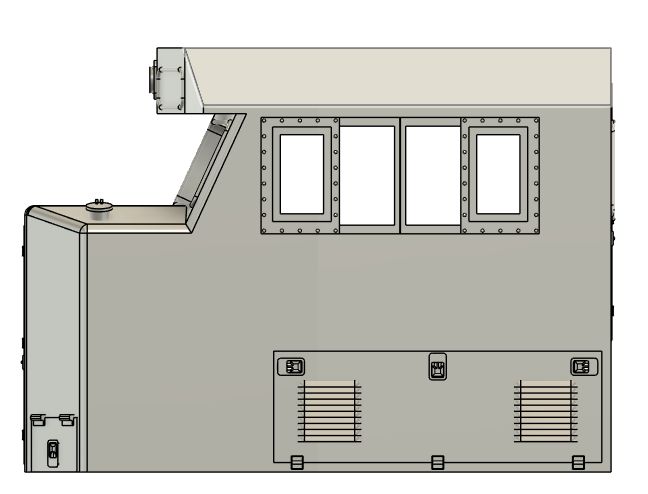 HO Scale - Locomotive Train Parts - NS SD60e Cab