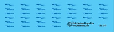Radio Equipped Logos Blue Decals