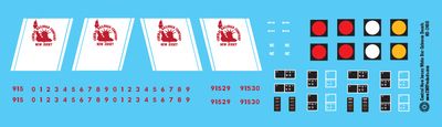 Central New Jersey White Bar Caboose Decals