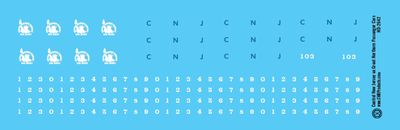 Central New Jersey ex-Great Northern Passenger Car Decals