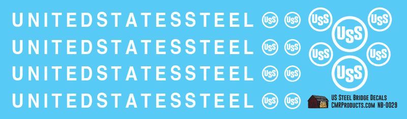 US Steel Bridge Decals