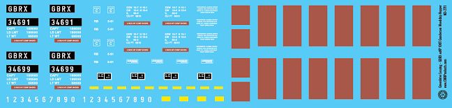 Greenbrier Leasing Ex-NP Patched 100t Woodchip Gondola