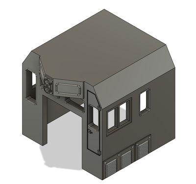 HO Scale Train Parts - CF7 Tall Engineer Window, 3 Window Cab