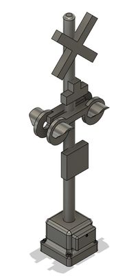 N Scale - Double Sided Crossing Sign (Qty 4)