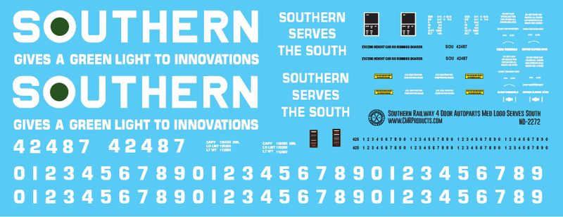 Southern 4 Door Auto Parts Serves the South Decals