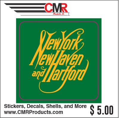 Vinyl Sticker - New Haven Script Logo Green Yellow Logo