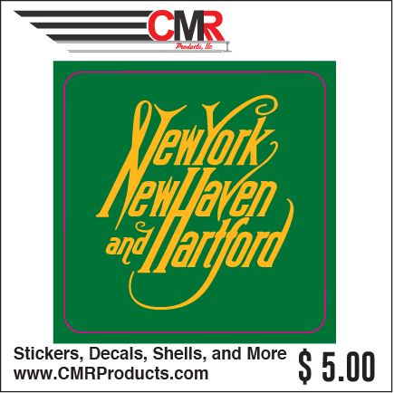 Vinyl Sticker - New Haven Script Logo Green Yellow Logo