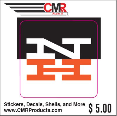 Vinyl Sticker - New Haven Black White Orange Logo