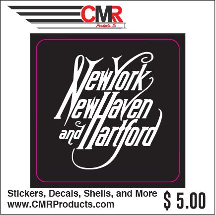 Vinyl Sticker - New Haven Script Logo Black White Logo