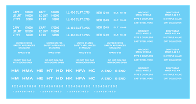 Freight Car Data - Open Hopper 70t - Gothic White Decals