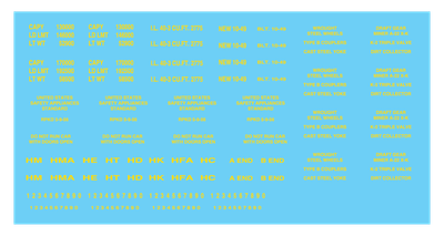 Freight Car Data - Open Hopper 70t - Gothic Yellow Decals