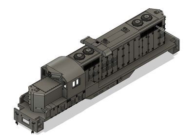 N Scale MILW GP20 Short Round Horst Locomotive Shell