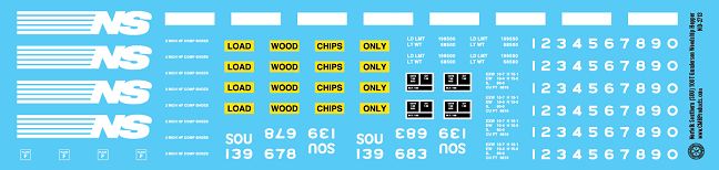 Norfolk Southern (SOU) 100t Woodchip Gondola