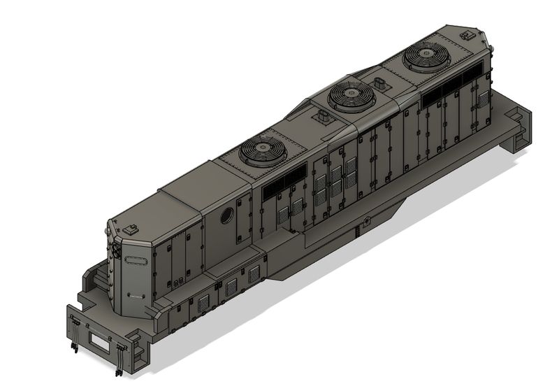 N Scale EMD GP9b Phase 3 with DB Locomotive Shell