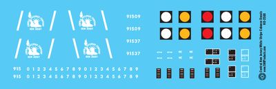 Central New Jersey White Stripe Caboose Decals