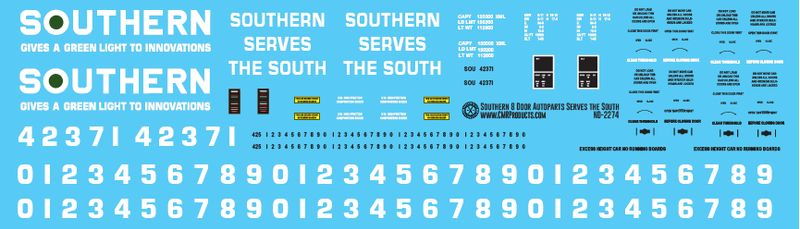 Southern 8 Door Auto Parts Serves the South Decals
