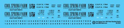 Cool Spring Farm 40ft Wood Reefer Decals