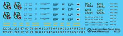 James Valley Grain Covered Hopper Decals