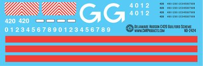 Delaware Hudson C420 Guilford Scheme Decals