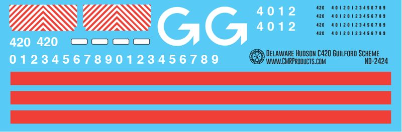 Delaware Hudson C420 Guilford Scheme Decals