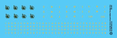 Central New Jersey ex Empire Builder Passenger Car Decals