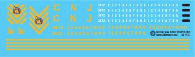 Central New Jersey GP40P Decals