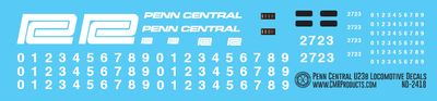 Penn Central U23b Locomotive Decals