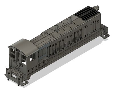 N Scale - Baldwin VO1000m EMD Rebuild No Skirting