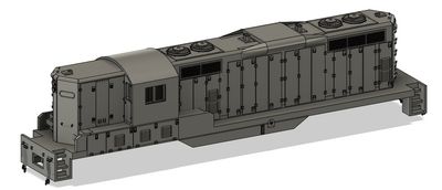 N Scale EMD GP10 Phase 3 with patched DB Locomotive Shell