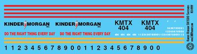 Kinder Morgan Switcher Locomotive Decals