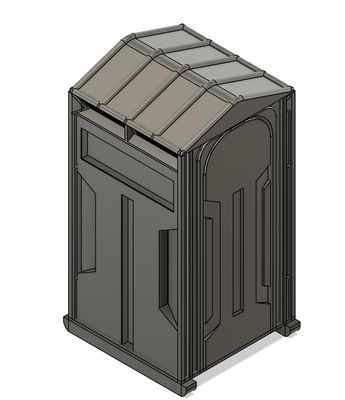 N Scale Detail Parts - Porta Potty V2 (Qty 2)