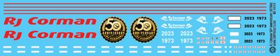 RJ Corman Locomotive SD70m 50th Anniversary Decals