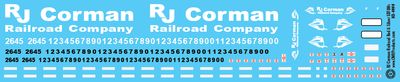 RJ Corman Locomotive SD70m Decals