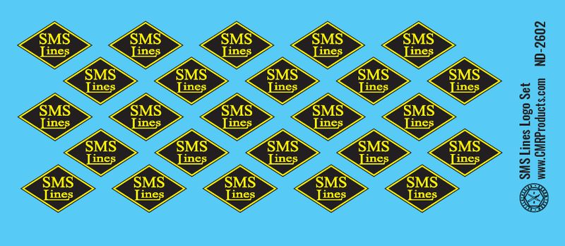 SMS Lines Black Yellow Logos