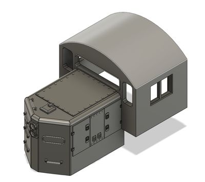 Locomotive Train Parts - EMD WM GP9 Chop Nose Cab