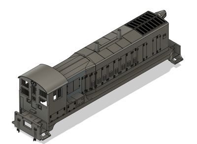 N Scale - Baldwin VO1000m EMD Rebuild with Skirting