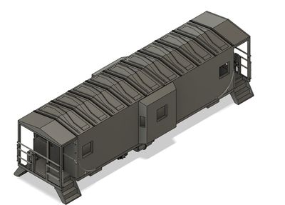 HO Scale - Erie Lackawanna C301 Bay Window Caboose