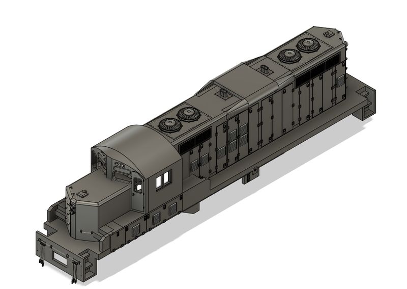 N Scale EMD GP9RN Phase 2 with DB Locomotive Shell