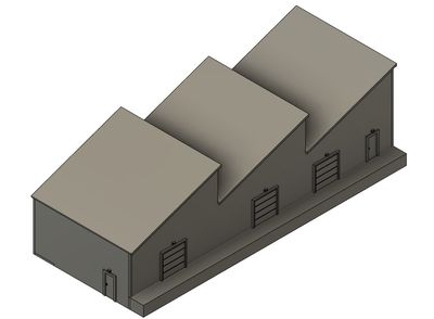N Scale - Warehouse 1 Building