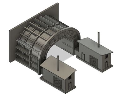 N Scale - Reading 2 Track Tunnel Exhaust System