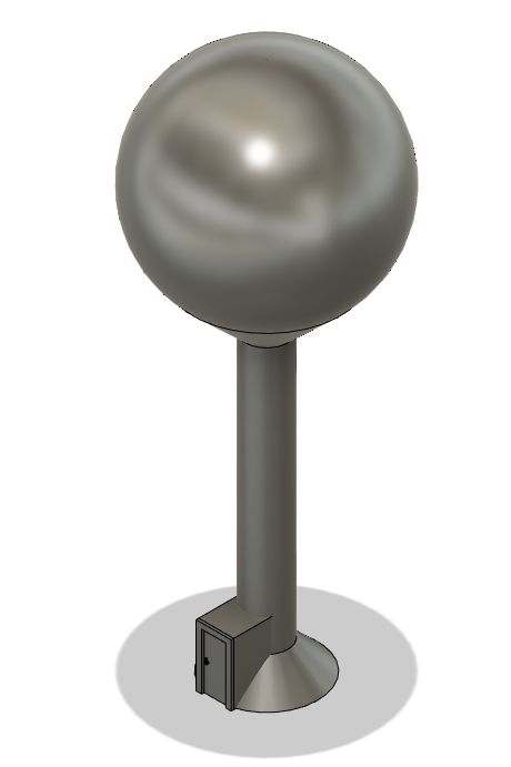 N Scale - Water Tower Medium Lollipop Style