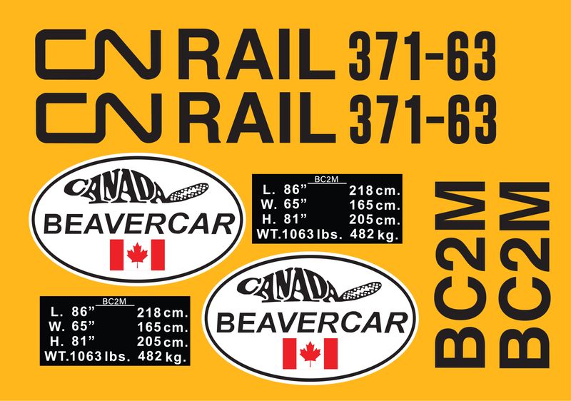 Customizable Beavercar BC2M Motorcar White Logo Set