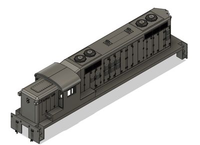 HO Scale - AS-16m "Buffalo" High Hood No DB Locomotive Shell