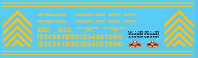 Ontario Lines Locomotive Decals