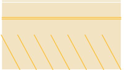 Easy Streets HO - Aged Concrete Single Side Angled Parking Yellow